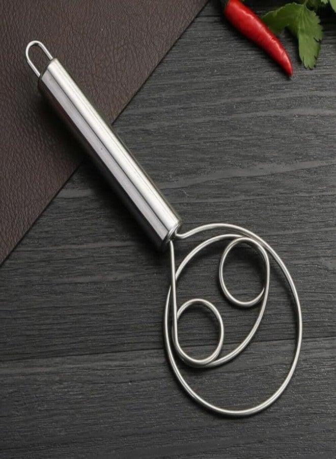 PRETOX Multifunctional Effortless Stainless Steel Dough Mixer with Hanging Hole Durable Time-Saving Mixing Stick Baking Tools Egg Beater for Home Kitchen Baking Accessories (1 Pcs) - Image 1