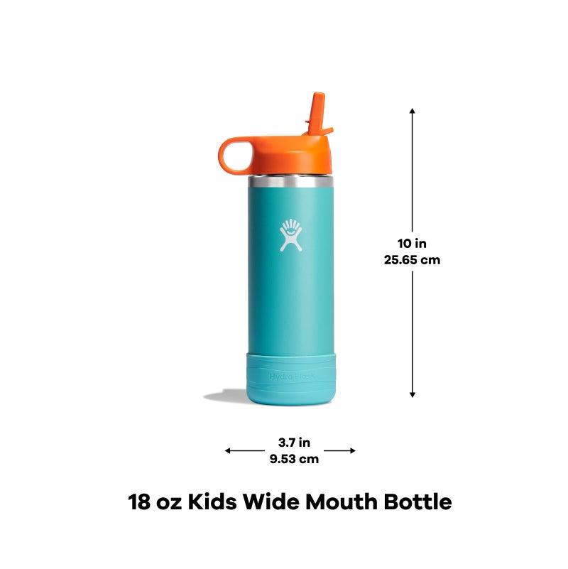 Hydro Flask 18 Oz Kids Wide Mouth Straw Cap And Boot Anemone - Image 5