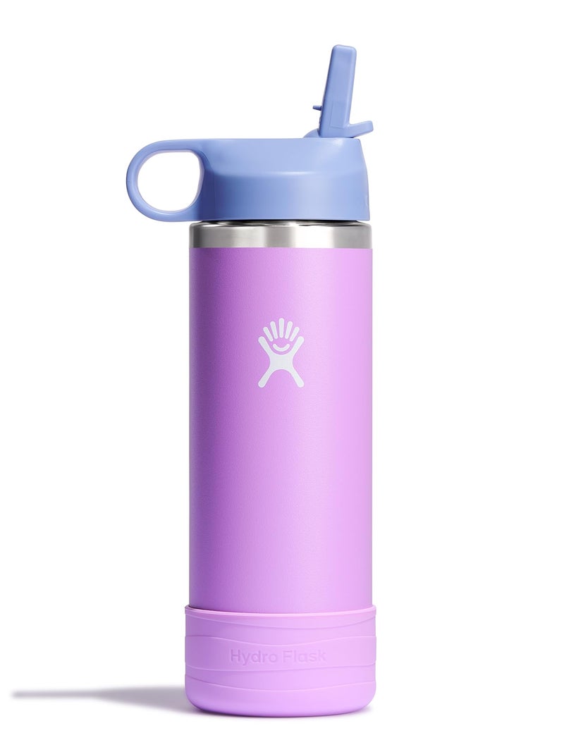 Hydro Flask 18 Oz Kids Wide Mouth Straw Cap And Boot Anemone - Image 1