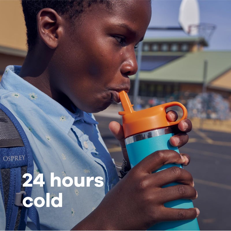 Hydro Flask 18 Oz Kids Wide Mouth Straw Cap And Boot Anemone - Image 2