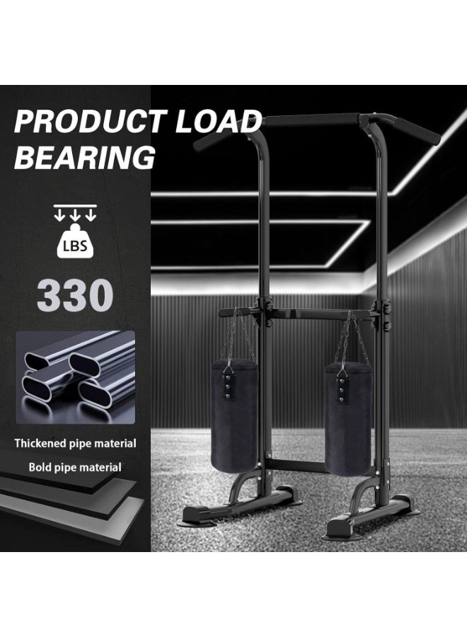Anvanke Heavy Duty Multi-Functional Power Tower, Adjustable Height Pull Up Squat Training Stand, Home Gym Full Body Strength Workout Fitness Equipment - Image 5