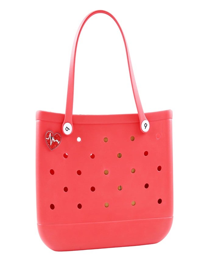 Vagocom Heart-shaped Charm with Sand Flow Detail for Bogg Bag and Simply Southern Tote,Inserts Decorative Accessory for Beach Bag - Image 4