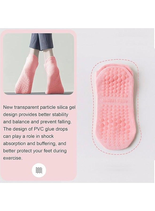 3 أزواج من السيدات جوارب اليوغا ، skidproof قبضة حزام الكتف skidproof الجوارب ، حجم واحد ، ومناسبة جدا اليوغا ، بيلاتيس ، الباليه ، الرقص ، وصالة رياضية ، حافي القدمين ممارسة الرياضة الجوارب ، الجوارب skidproof لزج قبضة - Image 3