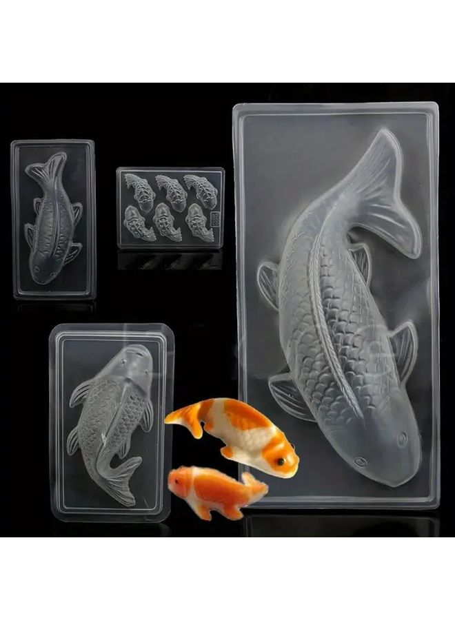 Random Color 3D Silicone Koi Fish Mold For Chocolate And Cake Decorating L - Image 4