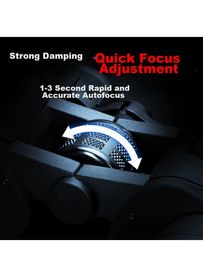 Bijia Binoculars 12x45 For Concert Viewing, High Magnification High-definition Low-light Night Vision Waterproof Portable Outdoor Telescope - Image 3