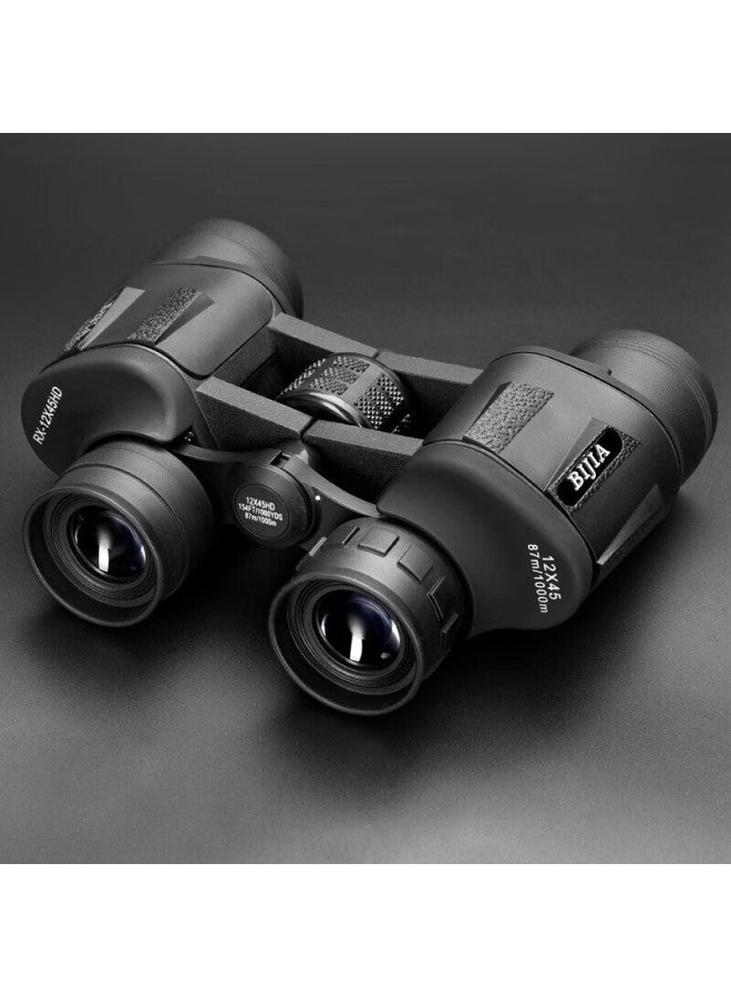 Bijia Binoculars 12x45 For Concert Viewing, High Magnification High-definition Low-light Night Vision Waterproof Portable Outdoor Telescope - Image 5