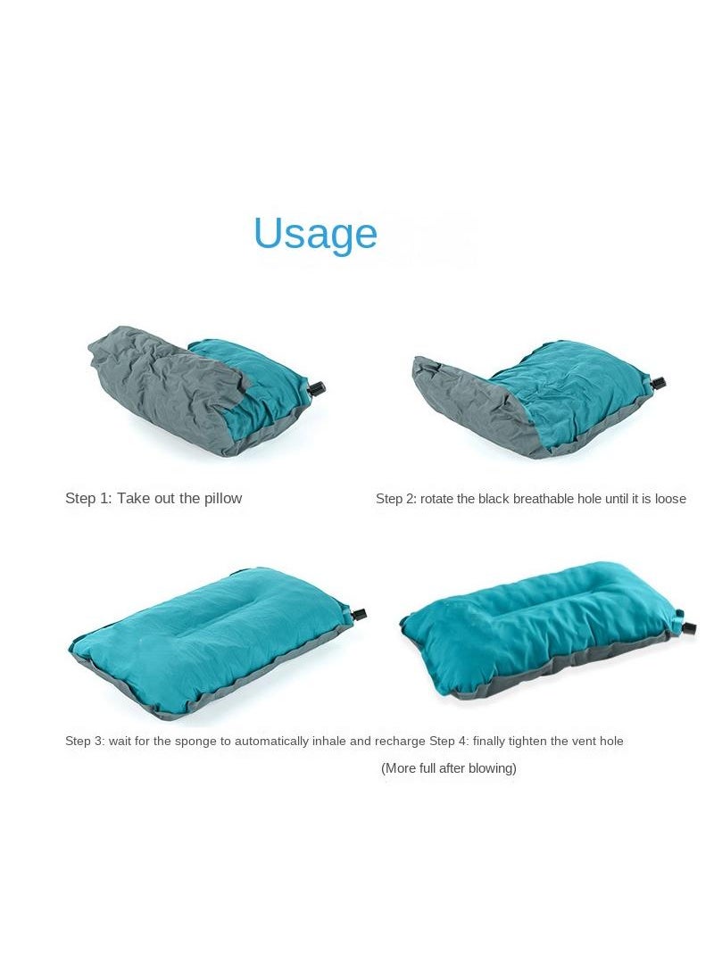 Bluejw - Ultralight Compact Inflatable Camping Pillow, Soft Compressible Portable Travel Air Pillow for Outdoor Camp, Sport, Hiking, Backpacking Night Sleep and Car Airplane Lumbar Support - Image 1