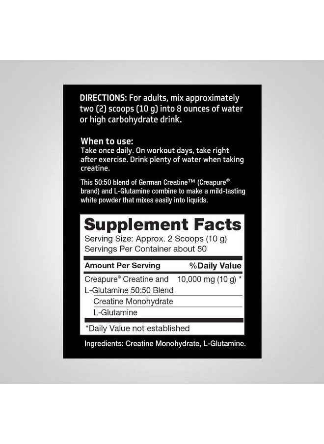 Fitness Labs - German Creatine And L Glutamine ; 1.1 Lbs ; Monohydrate Powder ; Vegan Fitness Supplement - Image 1