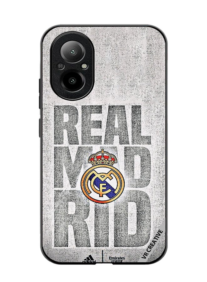 VR CREATIVE Protective Case Cover For Realme C67 4G Real Madrid Logo Design Multicolour - Image 1