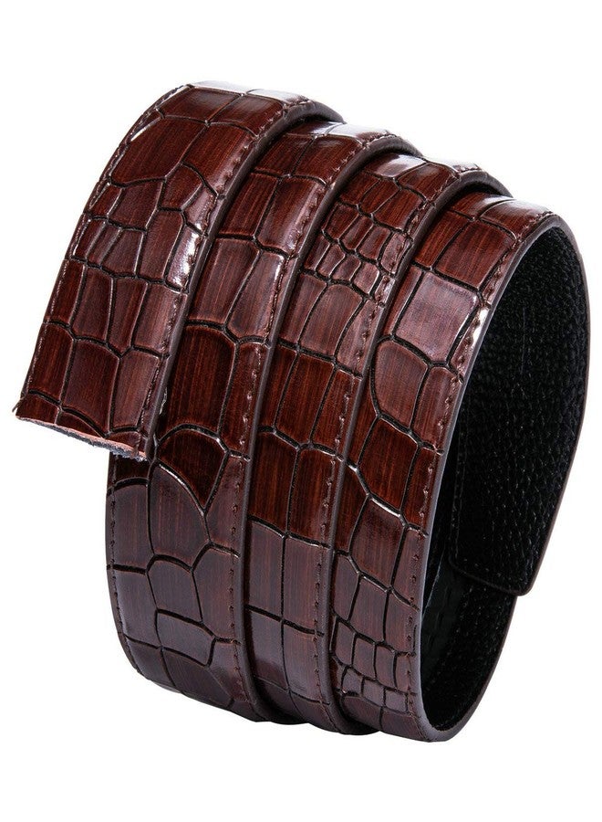 Dubulle Men's Ratchet Belt Replaceable Only Strap Buckle 1 3/8 Adjustable Slide Buckle 35mm Cuttable Strap - Image 5