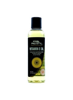 Pro Styl Vitamin E Oil - Ideal for Dry Hair and Skin - Helps Revive Tired, Damaged Tresses - Promotes Strong Nails - Soothes and Restores Moisture Levels for Overall Epidermis Health - 6 oz