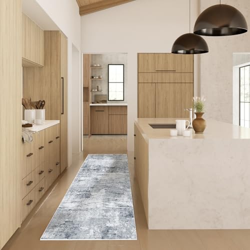palohom Machine Washable Runner Rugs for Kitchen: 2'x6' Hallway Runner Rug Non Slip Floor Rug with Rubber Backing Faux Wool Soft Low Pile Non Shedding Carpet Runners for Entryway Bedroom Bathroom Farmhouse - Image 5