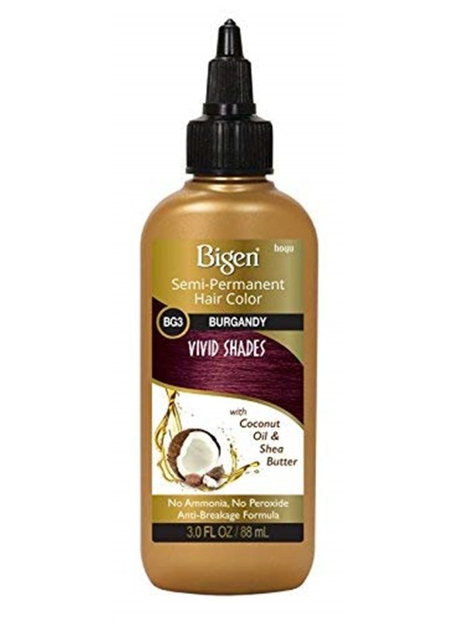 Bigen صبغة شعر شبه دائمة، Bg3 بورجوندي، 3 أونصة