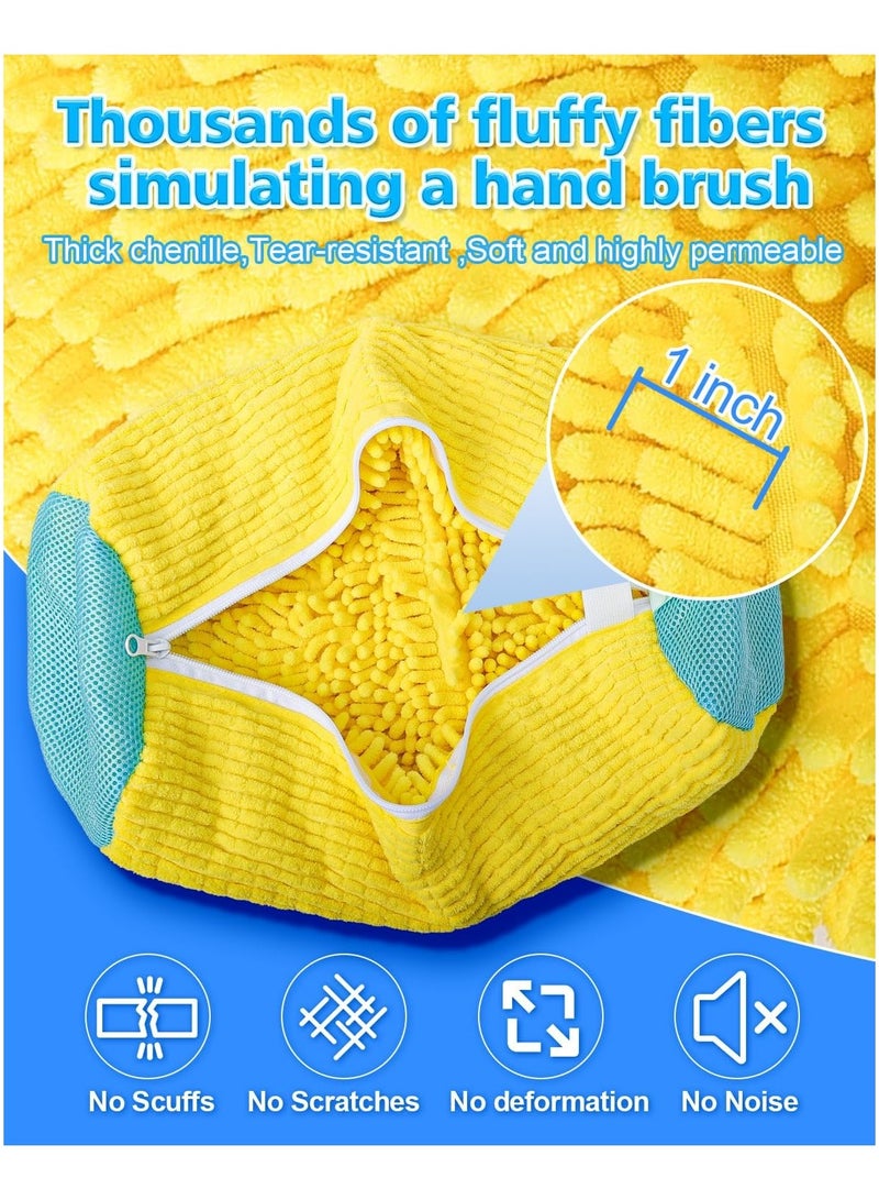 1Pcs Shoe Washing Machine Bag,Cleaning Bag for All Shoe Types,Laundry Shoe Bag for Washer and Dryer (Yellow) - Image 5