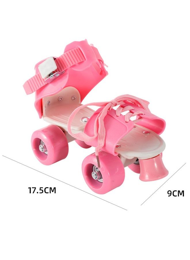 ZCM-HAPPY Kids Unisex Four Wheel Roller Skating Shoes - Image 2
