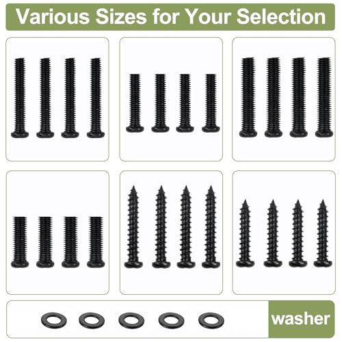 Maozhren TV Stand Screws and Washers for All TV Stand Legs Screws Kit for TCL Hisense Samsung LG Vizio JVC Onn Sony Toshiba Insignia Westinghouse Philips Sharp Roku TV Legs Universal TV Stand Screws - Image 3