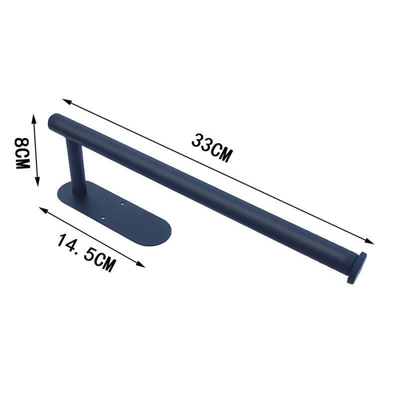 Kitchen Stainless Steel Tissue Holder Cabinet Roll Paper Holder New Hanging Cabinet Rag Holder Toilet Toilet Paper Holder Paper Rod - Image 3