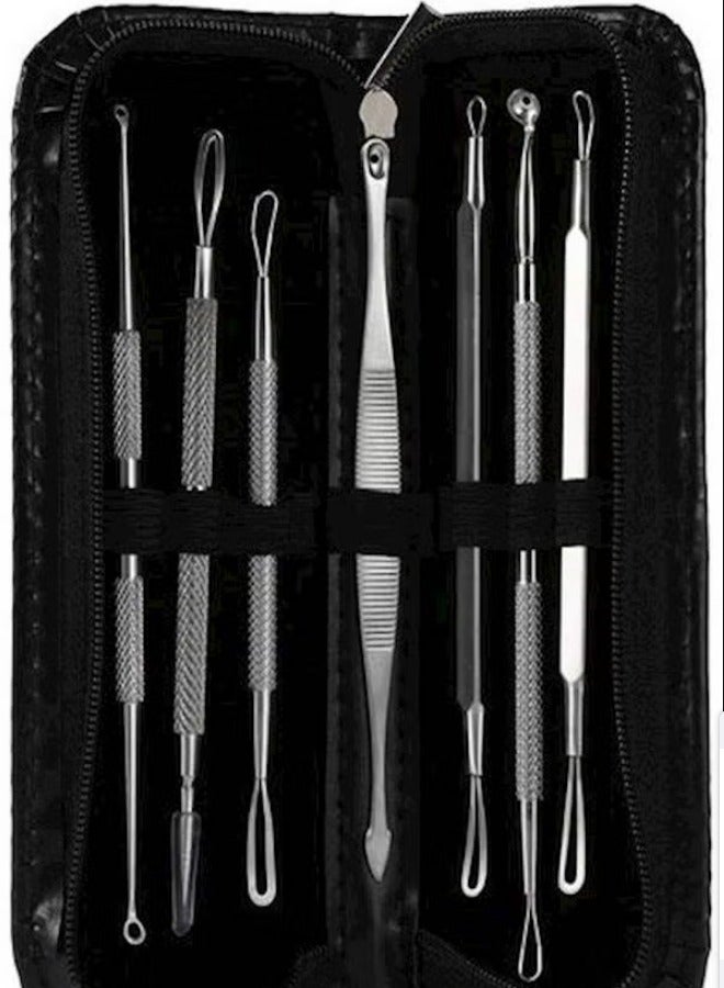 Generic 7-Piece Double-Edged Pimple Needle Set With Storage  - Image 1
