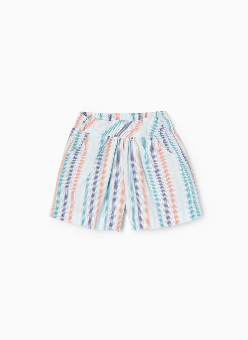 زيبي Cotton Striped Shorts for Girls 'You&Me'