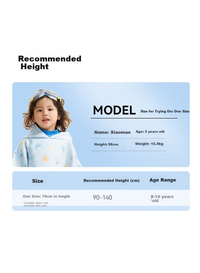 JD.com Kids Quick Dry Hooded Bath Towel For Boys And Girls, Swimming Towel With Hood, Absorbent Towel For Kids, Spa Bathrobe, Beach Towel - Image 3