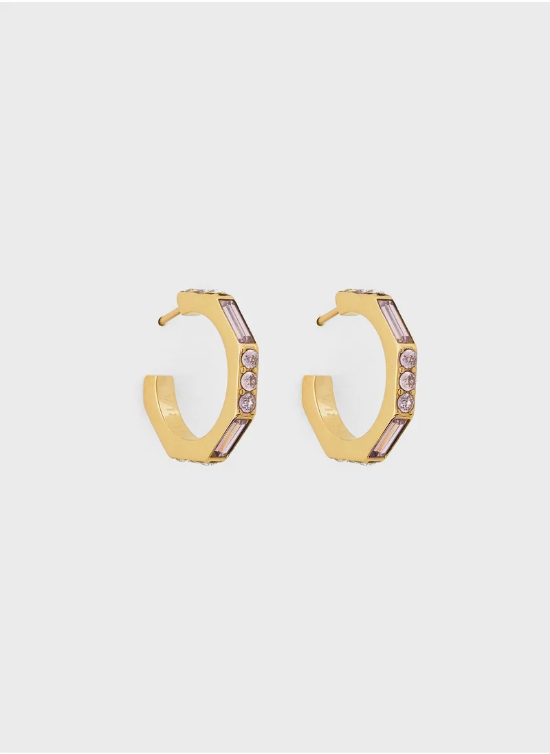 فورلا Sparkling Hoop Earrings