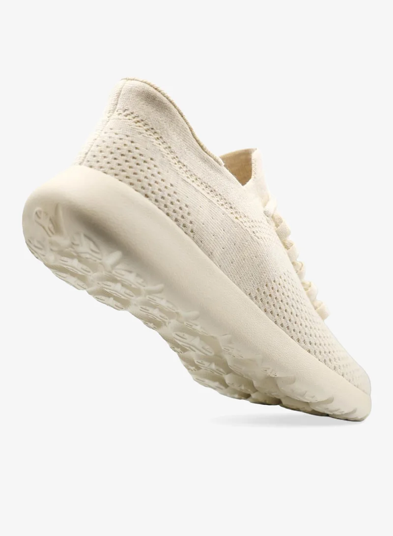 Duozoulu lvory Cloud Joy Silk Wool Trainer Low-Top Sneakers  | Best Price UAE