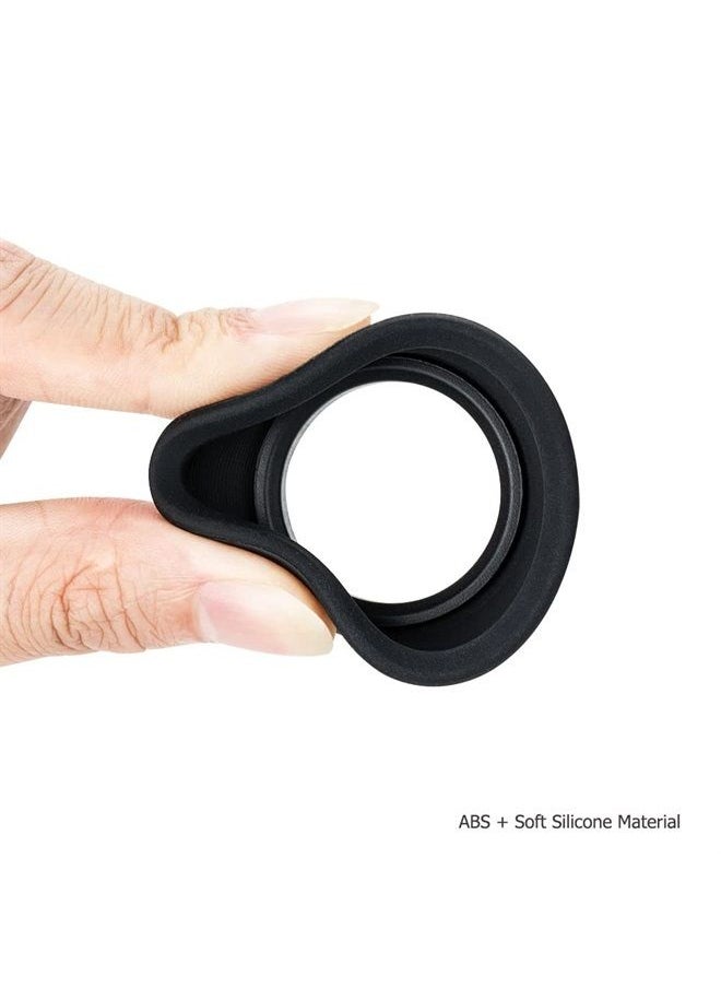 JJC - Soft Extended Eyecup Eyepiece Eyeshade for Fuji Fujifilm X-T30 II X-T30 X-T20 X-T10 XT30 II XT30 XT20 XT10 Viewfinder Installed via Hot Shoe -Black - Image 1