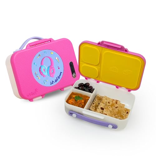 rabitat Munchbee Bento Lunch Box 1000ml | 1+1 Year Brand Warranty | Tiffin Box for School | Lunch Box for Kids Boys & Girls | BPA Free, Leakproof & Durable Bento Design | Miss Butters - Image 1