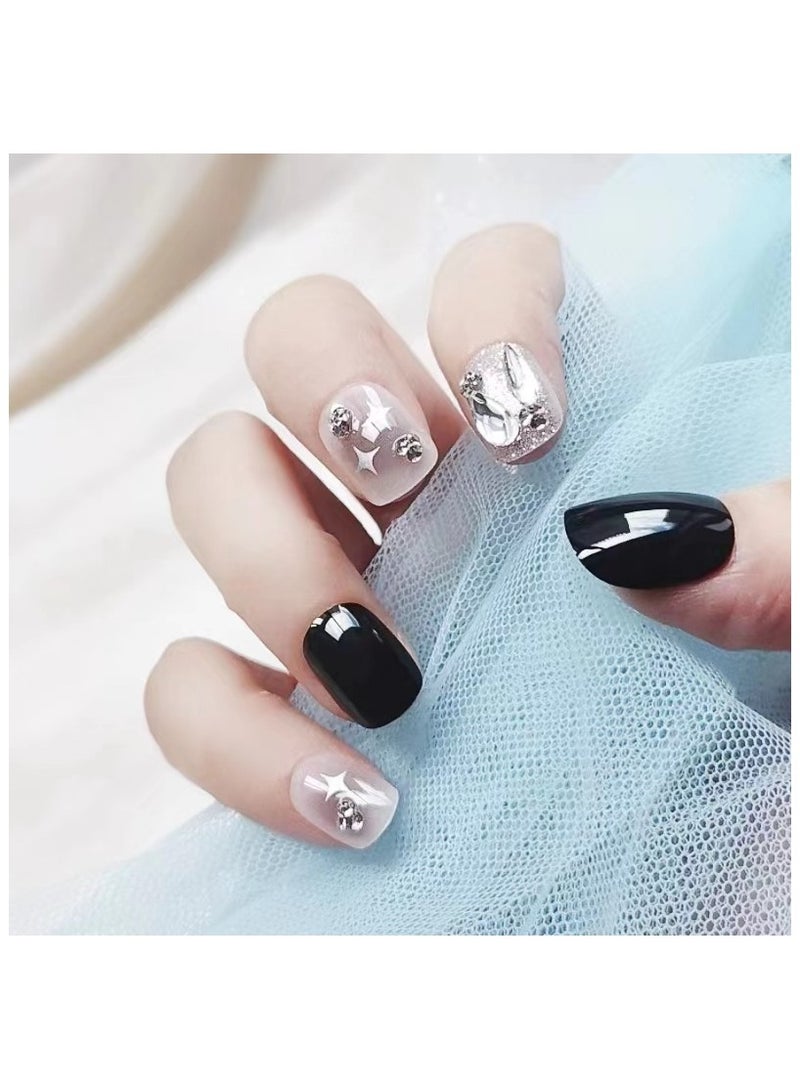 Binzo Beauty Handmade Press On Nails, 10pcs, Nails Art , Acrylic Nails, False Nails, Luxury Collection, Luxury Nails Arts, New Accessories， Wedding Nails，Party Nails. - Image 2