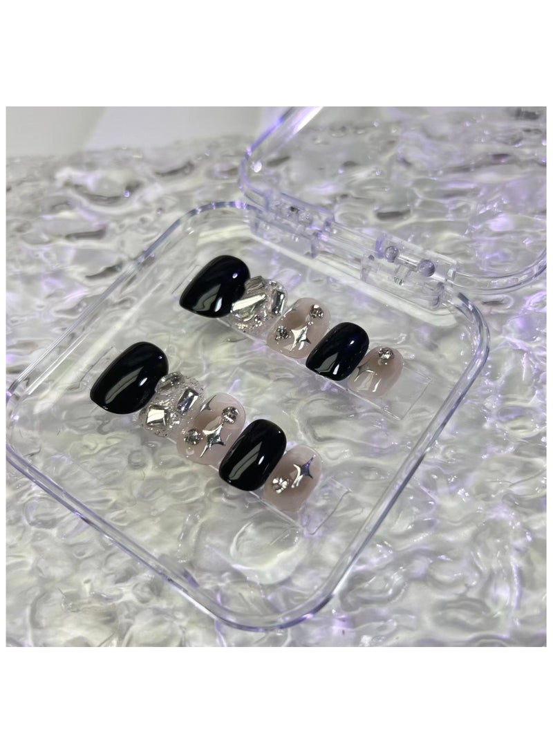 Binzo Beauty Handmade Press On Nails, 10pcs, Nails Art , Acrylic Nails, False Nails, Luxury Collection, Luxury Nails Arts, New Accessories， Wedding Nails，Party Nails. - Image 3