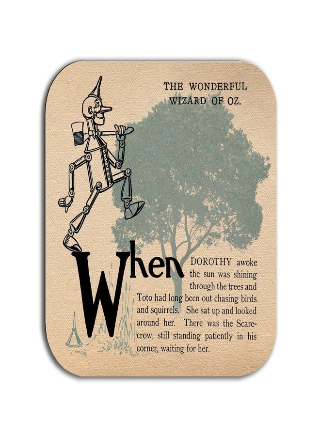 Universal Zone Set of 6 Wizard of Oz Drink Coasters. Six Mug Coasters with The Wonderful Wizard of Oz Book Design, Text and Illustrations. - Image 5