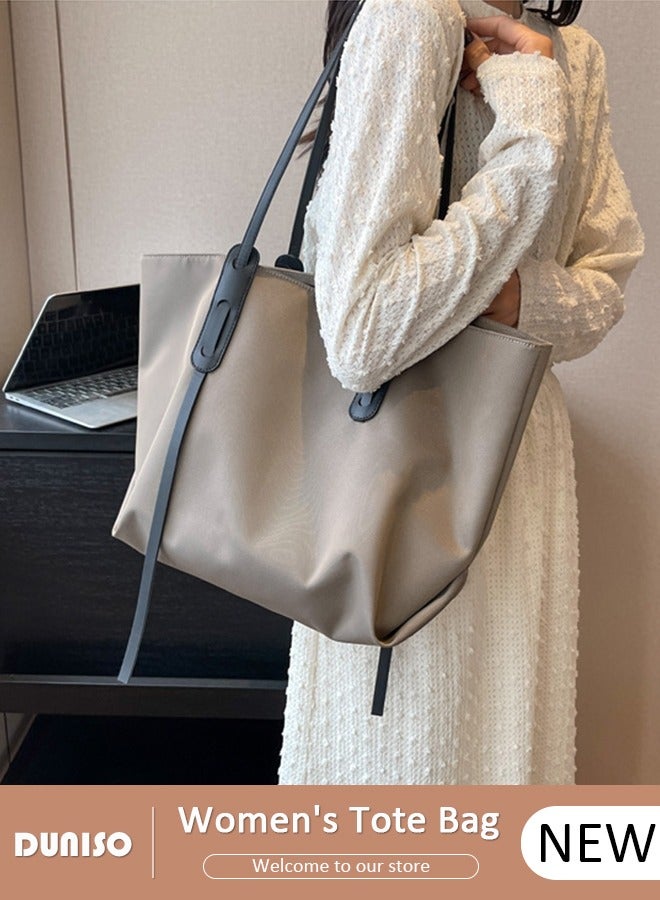 DUNISO Women's Shoulder Tote Bag Faux Leather Handbag for Women Large Capacity Messenger Bag, Fashionable Travel Shoulder Bag for Ladies Girls College Students  - Image 1
