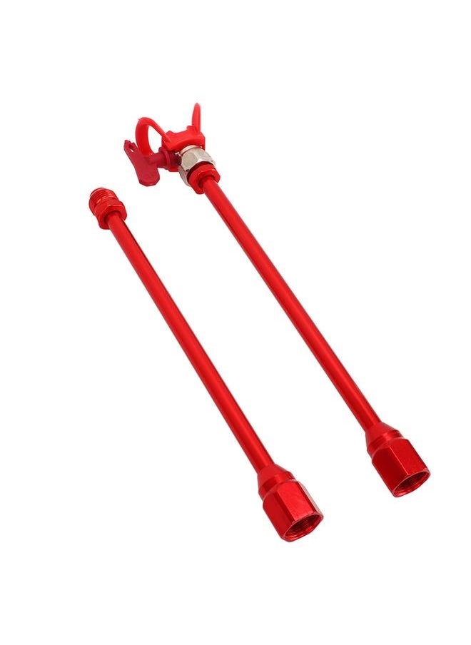 Thoraya 2PCS Spray Extension Rod G7/8 14 Stainless Steel Sprayer Tip Extension Pole Replacement for Home Red  - Image 4