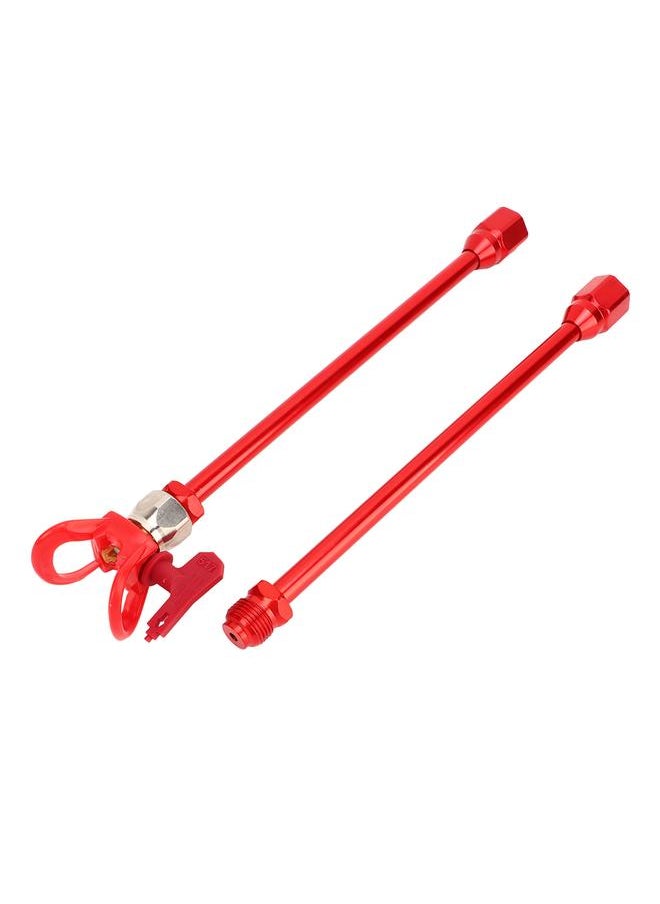 Thoraya 2PCS Spray Extension Rod G7/8 14 Stainless Steel Sprayer Tip Extension Pole Replacement for Home Red  - Image 3