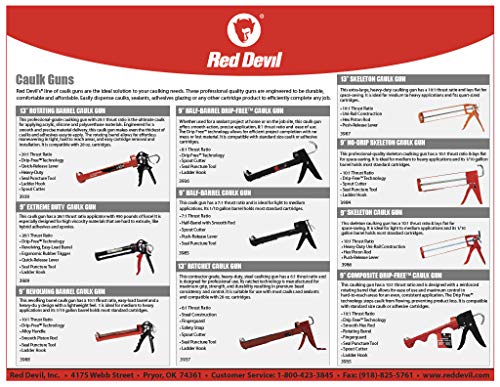 Red Devil 3986 Skeleton 9" Caulk Gun, 9" - Image 2