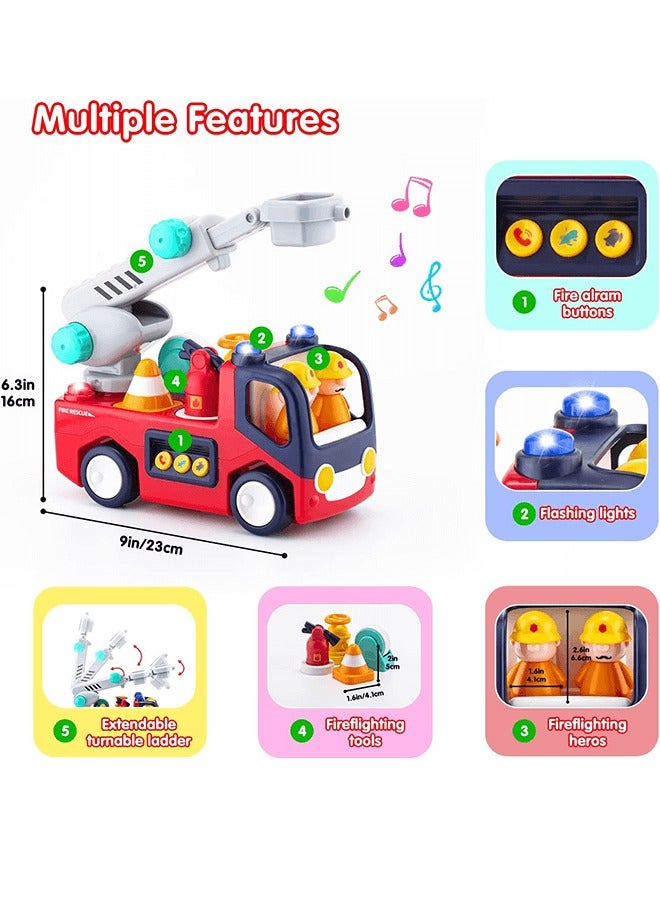 Riolio Toy Truck with Tool Figurines, Enhances Children's Safety Awareness, Hand-Eye Coordination, and Imagination, Ideal Educational Toy for Boys and Girls  - Image 5