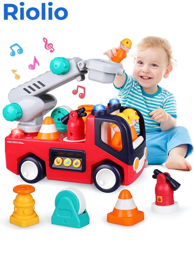 Riolio Toy Truck with Tool Figurines, Enhances Children's Safety Awareness, Hand-Eye Coordination, and Imagination, Ideal Educational Toy for Boys and Girls  - Image 1