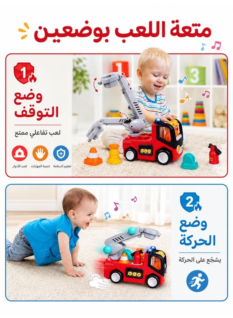 Riolio Toy Truck with Tool Figurines, Enhances Children's Safety Awareness, Hand-Eye Coordination, and Imagination, Ideal Educational Toy for Boys and Girls - Image 3