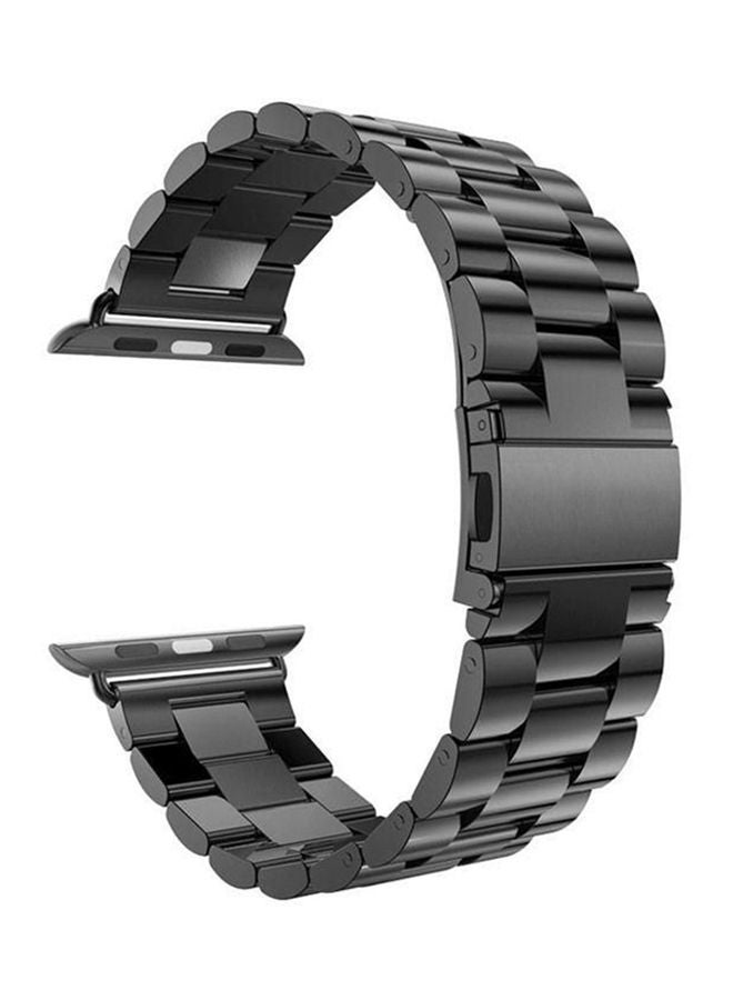 NIBEMINENT Stainless Steel Band For Apple Watch 42 mm Black