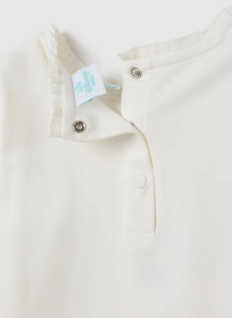 Ovs  OVS White Girls' Stretch Cotton T-Shirt for Women | Best Price UAE