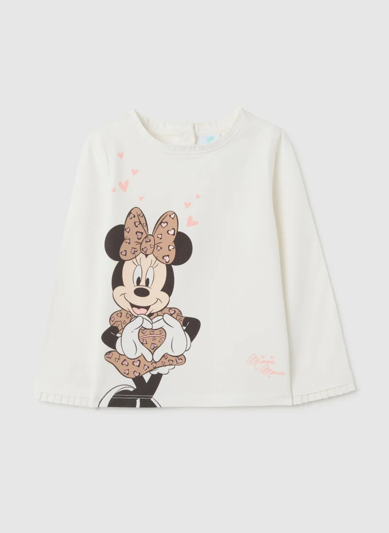 Ovs OVS White Girls' Stretch Cotton T-Shirt