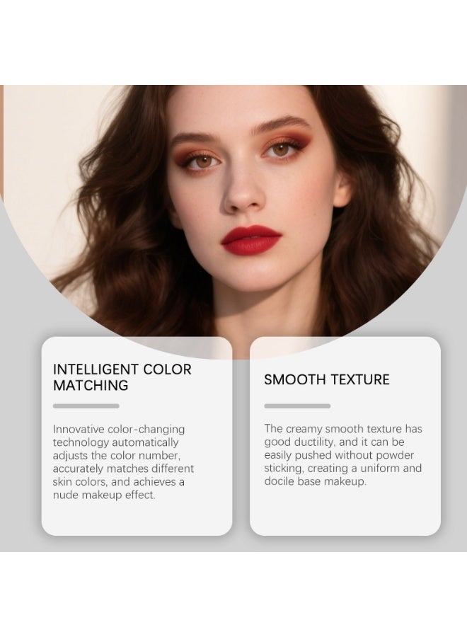 زيفوكو Blanc Cover Cream Stick V - مؤسسة تغيير اللون الكورية مع فرشاة قابلة للفصل - ماكياج قاعدة التغطية (أبيض العاج ، 0.46 أوقية) - Image 2