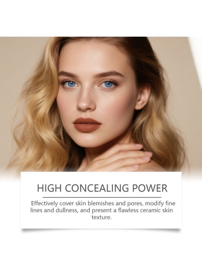 زيفوكو Blanc Cover Cream Stick V - مؤسسة تغيير اللون الكورية مع فرشاة قابلة للفصل - ماكياج قاعدة التغطية (أبيض العاج ، 0.46 أوقية) - Image 3