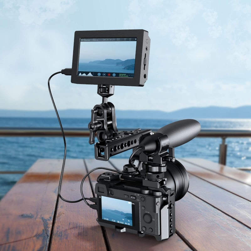 SmallRig Shotgun Microphone Holder (Cold Shoe), Built-in Soft Silicone, Bumps and Noises Absorption BSM2352 - Image 5