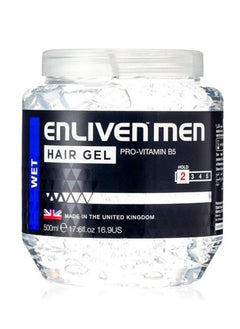 ENLIVEN Wet Hair Gel Pro Vitamin B5 Hold 2, Clear 500ml 