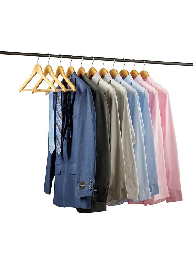 Evolluxi Premium Wooden Hangers Durable & Slim Coat Hanger -Solid Wood Suit Hangers with 360-Degree Rotatable Hook - Wood Hangers with Shoulder Grooves (Beige, 60) - Image 5