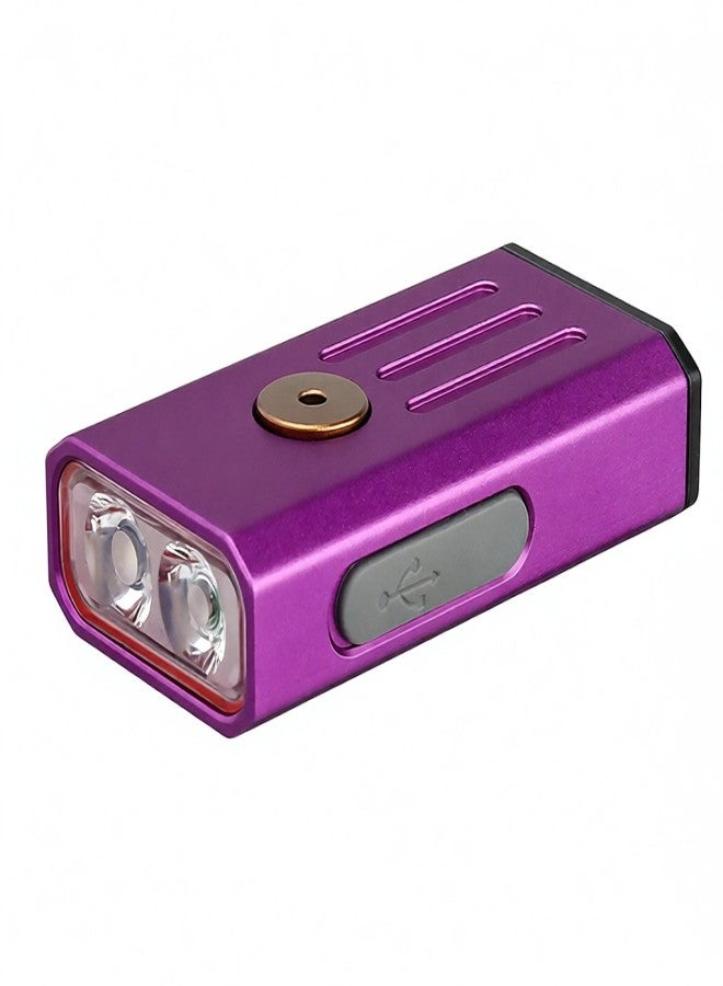 TrustFire Mini Flashlight with UV/Red Light IP66 Rechargeable Handheld Lamp for Backpacking Camping Searching Emergency - Image 1