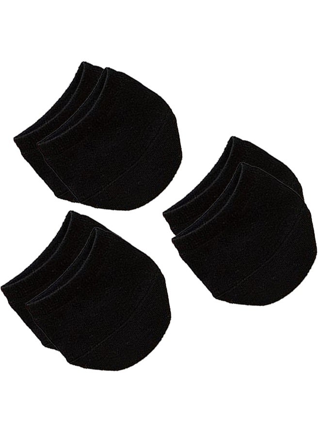 Toe Topper Socks, Liner Socks Breathable , Colorful Half Socks for Women, 3 Pairs - Image 1