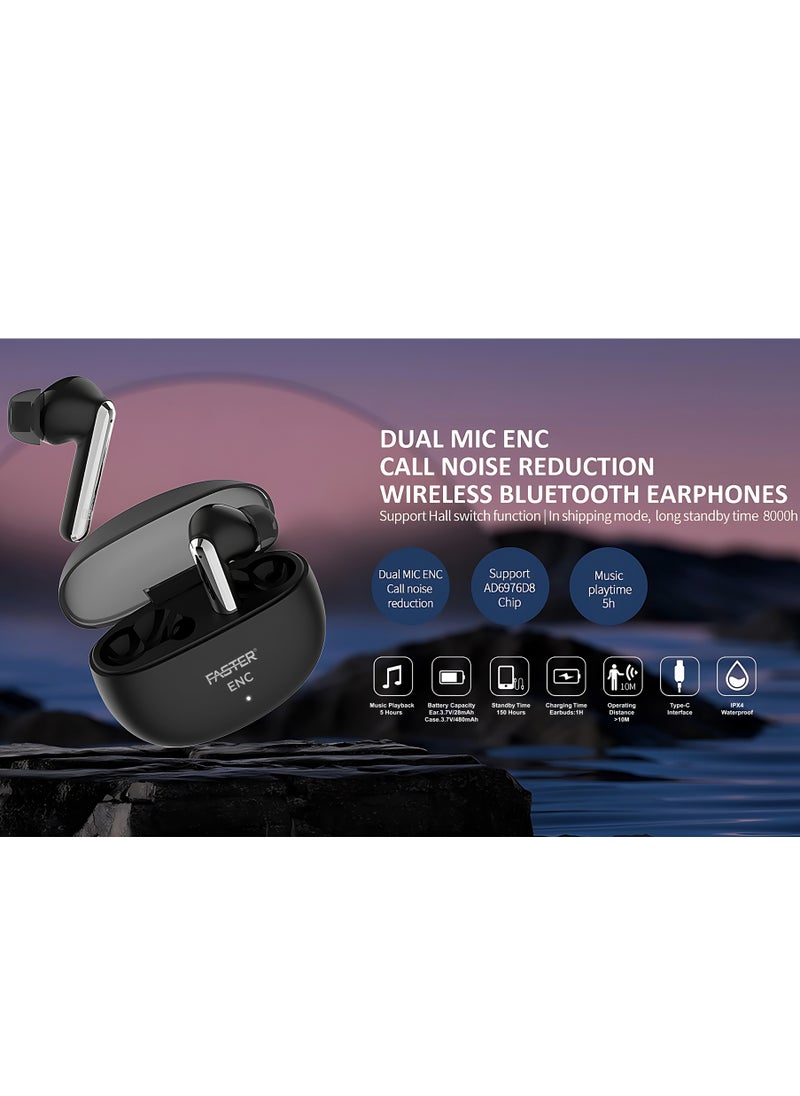 E22 Wireless Earbuds with Active Noise Cancellation (ANC) - 35 Hours Playtime with Bluetooth 5.3 - HiFi Stereo Sound Airpods - Gaming Mode with Ultra-Low Latency - IPX4 Waterproof Earbuds - For Exercise, Gym - Compatible with iPhone & Android (Green) - pzsku/Z8AFBC2AE744395788590Z/45/_/1698496877/46e05be5-b4e7-4297-9452-343f952ca767