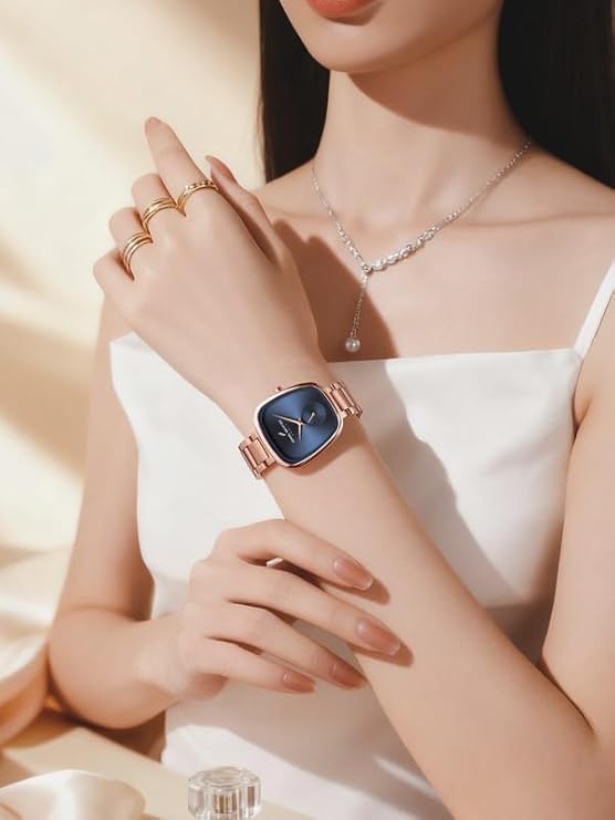 Daniel Hechter Madeleine Collection Luxury Watch for Women - Oval Shaped Gloss Dial with Sub Second, Quartz Movement and Stainless Steel Strap - DHW2014 - Image 2